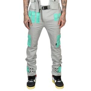 NWT The Hideout Clothing Unisex Technical Cargo Pants Joggers